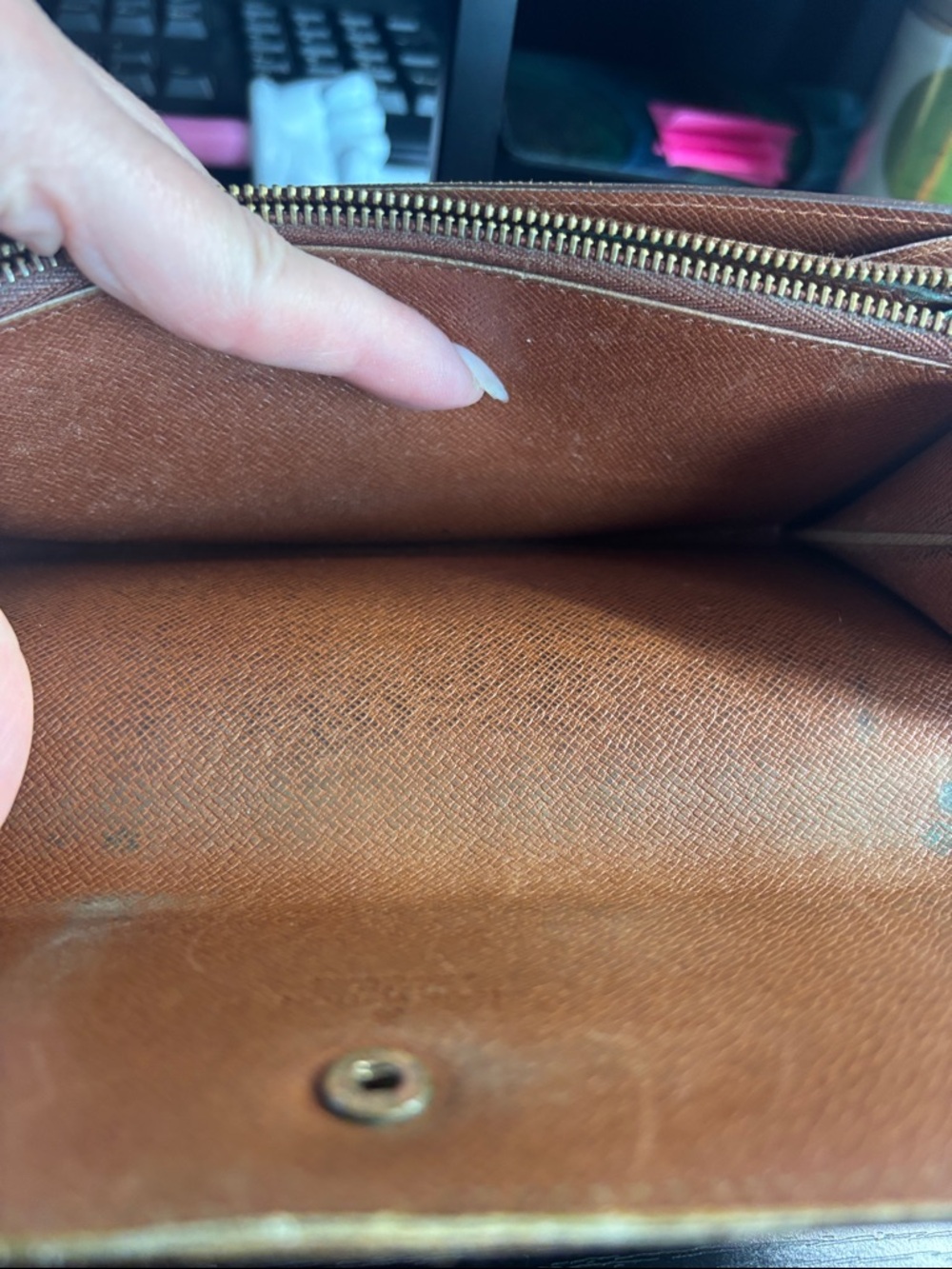 Louis Vuitton Monogram Canvas Wallet in Brown and Gold - Picture 13 of 17